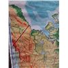 Image 4 : * Vintage Canadian Map Denoyer-Geppart Series - Some Drawing/Wear - 65" x 75"  - CANNOT SHIP
