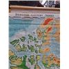Image 5 : * Vintage Canadian Map Denoyer-Geppart Series - Some Drawing/Wear - 65" x 75"  - CANNOT SHIP