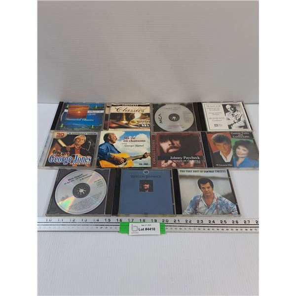 (11) CDS: Classical & Country - Goerge Jonesm Conway Twitty, Mahler, Piano, Misc