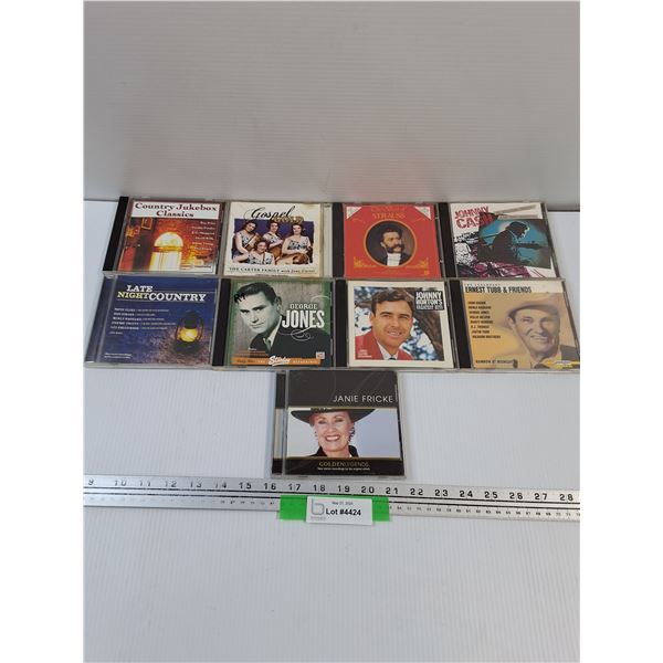 (9) CDS: Country & Classic Music - Assorted Artists