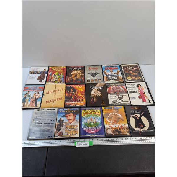 (17) DVDS: Shrek the Third, XXX, Dracula, Zohan, King Arthur, Schinder's List