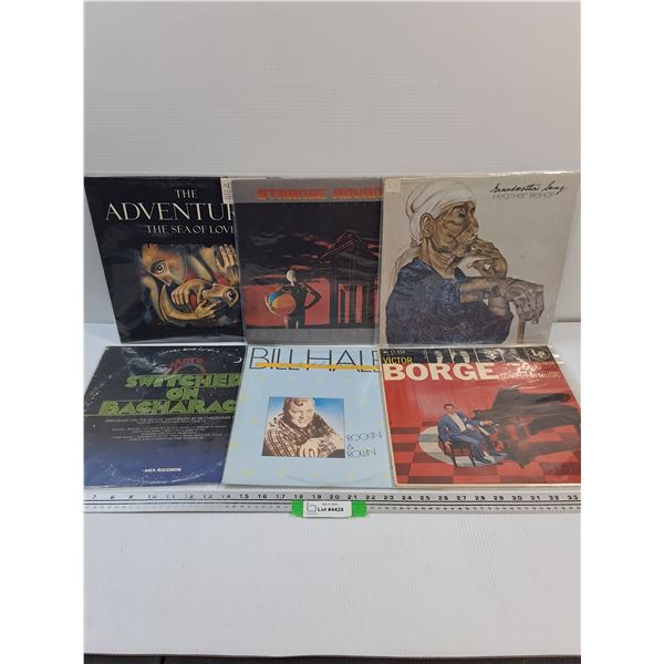 (6) Records: Strange Advance, Victor Borge, Bill Hale, Misc