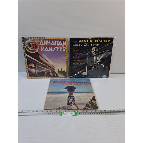 (3) Records: Manhattan Transfer, Leroy Van Dyke, The Banjo Barons
