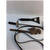 Image 3 : Windshield Scraper, Pipe Wrench, Torque Wrench, Dremel Tool and Engine Belt