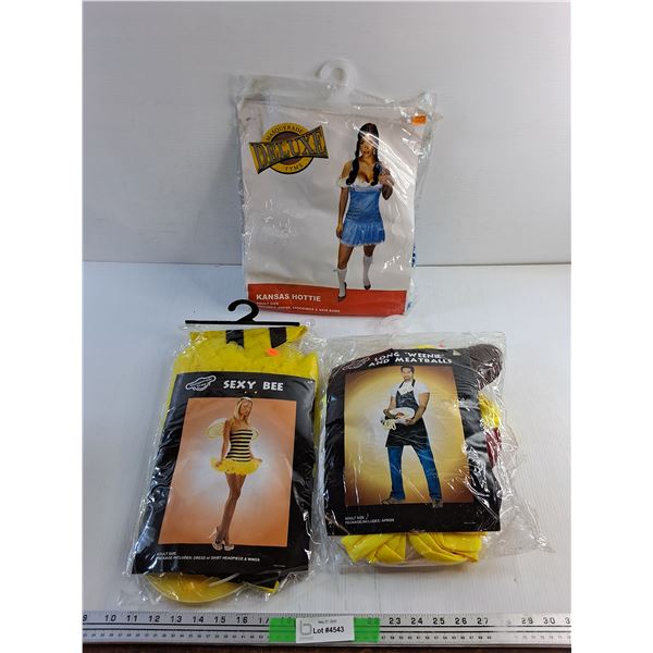 Halloween Costumes - Sexy Bee, Long Weenie and Meatballs and Kansas Hottie - Adult Sized