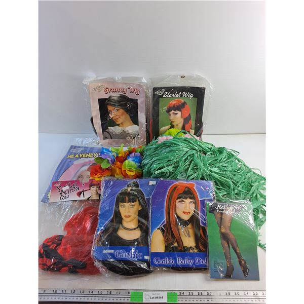 Halloween Wigs, Pantyhose and Decorations