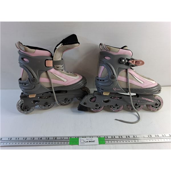 Transformer 4 Sizes Kid's Rollerblades - Size 5-8