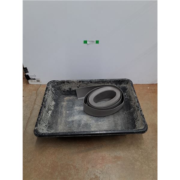 Concrete Mixing Pan 27 x 19 x 6" and Rubber Base Board - Cannot Ship