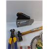 Image 4 : PowerShot Stapler, Hammer, Circular Saw Blades,  Nail Puller, Forstner Tip and Misc-Many New