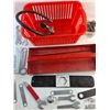 Image 4 : Plastic Basket, Propane Hose, Tool Caddy and Wrenches