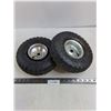 Image 1 : (2) Utility Tires - 9.5" Dia