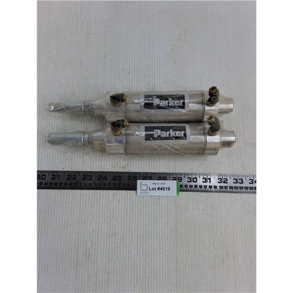 (2) Parker Air Cylinders - Sealed