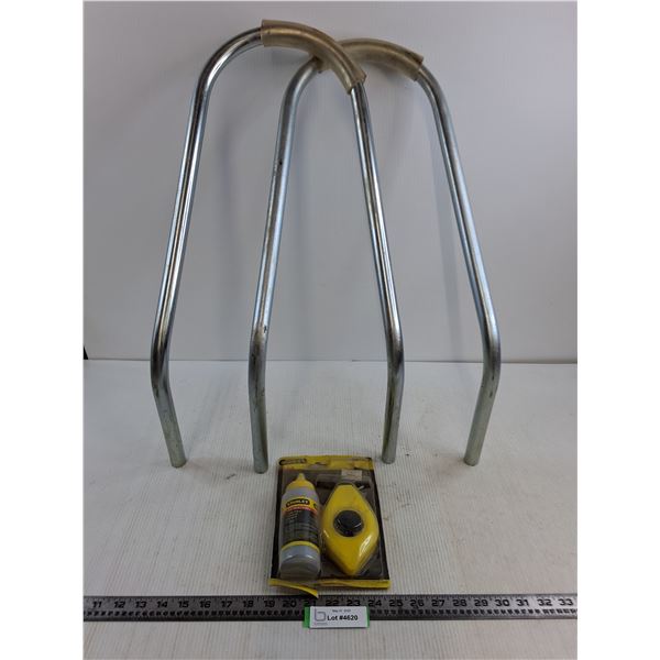 (2) Stand-off Arms for Extension Ladder, Stanley Chalk-Line Set (NOS)