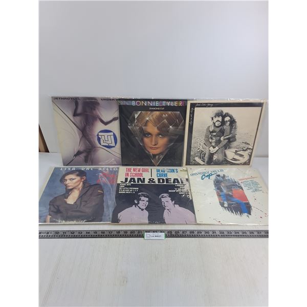 (6) Vinyl Records (Bonnie Tyler, Jethro Tull, Beverly Hills Cop)