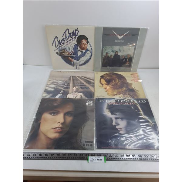 (6) Vinyl Records (Bus Boys, Rick Springfield, Tanya Tucker)