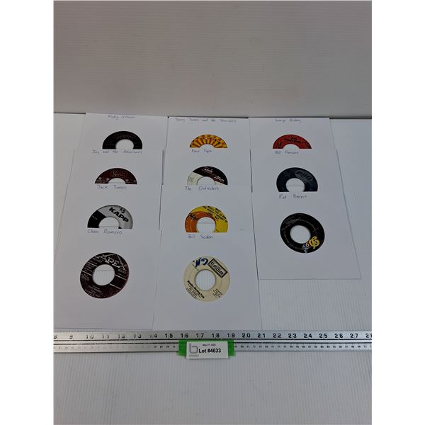 (11) Records: 45 Size - Assorted - Pat Boone, Jack Jones, Ricky Nelson, Four Tops, Tommy James, Misc