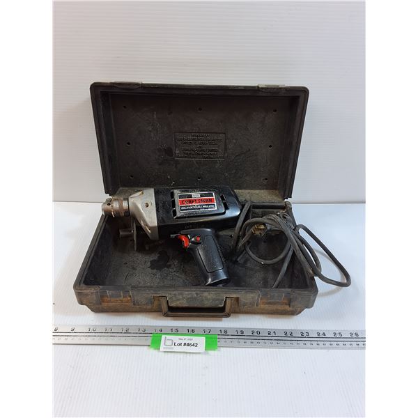 Sears Craftsman Electric Drill w/Chuck and Case - May Need TLC