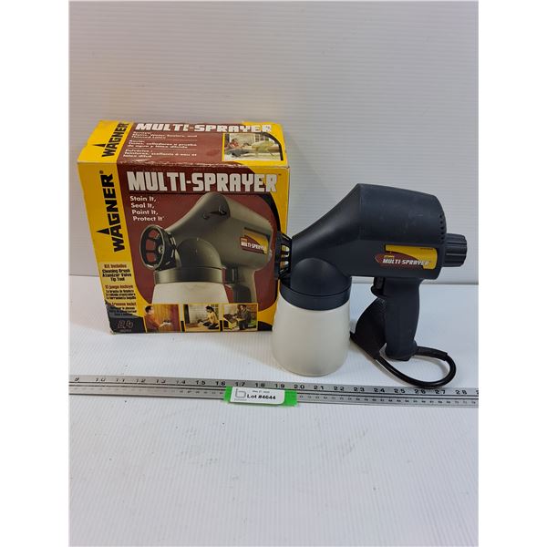 Wagner Multi-Sprayer: Paint, Stain, Top Coat - Powers On