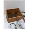 Image 5 : Wooden Storage Box, (4) Oil Filter Wrenches, Oil Filter Pliers