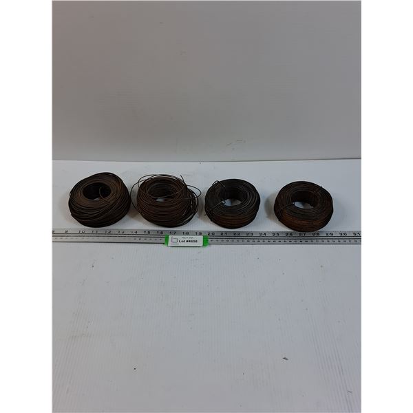(4) Rolls of Fence/Rebar Metal Wire
