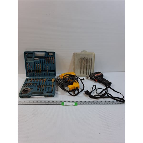 Electric Staple Gun, Soldering Iron, Drill Bit Sets