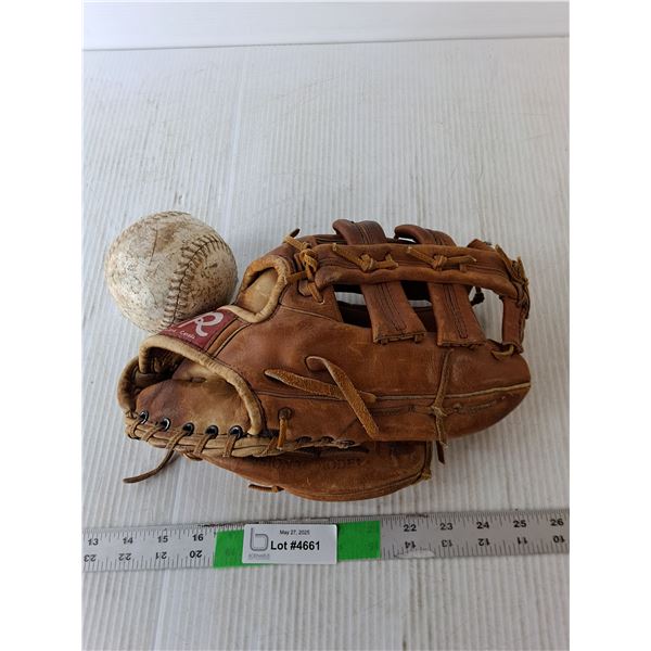 Daignault Rolland L75 Baseball Glove & Ball