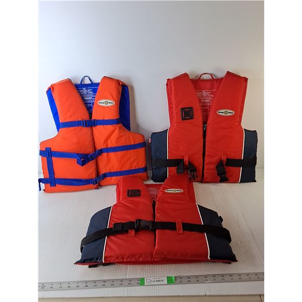 (3) Buoy-O-Boy Small-Med. Lifejackets