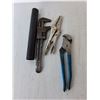 Image 3 : Tool Lot- Pliers, Plumbing Wrench, Vise Grips, Misc.