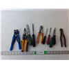 Image 1 : Tool Lot- Screwdrivers, Wirestripper, Tin Snips, Misc.