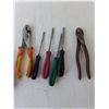 Image 2 : Tool Lot- Screwdrivers, Wirestripper, Tin Snips, Misc.