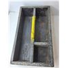Image 3 : Woden Toolbox 17.5" x 10" x 5" Tall, Bondo Spreaders, (3) Ball Pein Hammers, Misc.