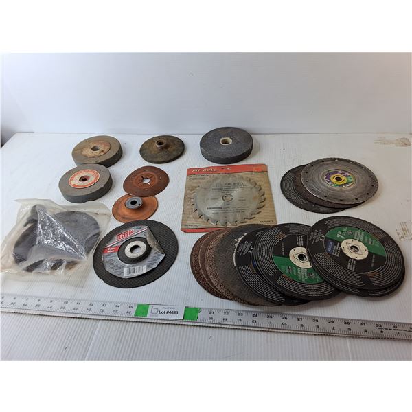 7 1/4" Circular Saw Blade, Grinding Wheels, Misc.