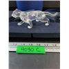 Image 1 : # Swarovski Crystal - Cougar Figurine w/Box & Certificate - 5.5" x 2.5"