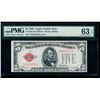 1928 $5 Legal Tender Note PMG 63EPQ