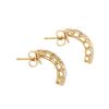 Image 2 : Plated 18KT Yellow Gold 0.12ctw Diamond Earrings