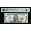 Image 1 : 1963 $5 STAR Legal Tender Note PMG 63EPQ