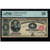 Image 1 : 1890 $1 Treasure Note PMG 20