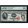 1880 $20 Legal Tender Note PMG 63EPQ