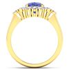 Image 4 : 14KT Yellow Gold 2.02ct Tanzanite and Diamond Ring
