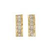 Image 1 : Plated 18KT Yellow Gold 0.12ctw Diamond Earrings