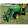 Image 17 : JOHN DEERE 1025R TRACTOR, 342 HRS W/ 120 FRONT-END LOADER W/ BUCKET & 54-IN AUTO-CONNECT BELLY MOWER