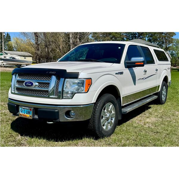 2010 FORD F150 LARIAT 4X4 PICKUP TRUCK - WITH NEW BATTERY (JUST PURCHASED) - RUNS AND DRIVES