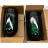 Image 2 : (2) Appleton #VGL-1GR Green Glass Globes