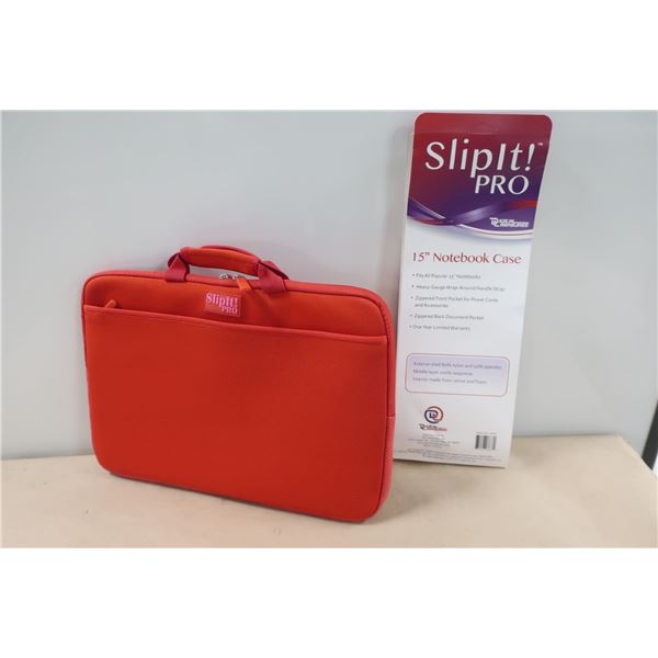 SACOCHE POUR PORTABLES 15" (ROUGE) NEUF