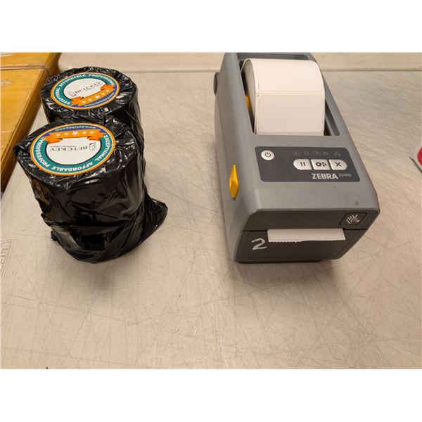 IMPRIMANTE ZEBRA ZD410 AVEC 4 ROULEAUX D'AUTOCOLLANTS