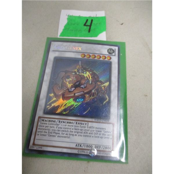 COLLECTABLE:  YU GI OHL GEO BENEX TRADING CARD