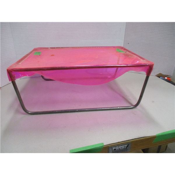 NEW:  VINYL STOOL (APPROX. 14 X 11 X 5")