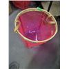 Image 4 : NEW:  ROUND VINYL HAMPER (APPROX. 19 X 19")