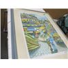 Image 3 : FRAMED PICTURE OF HOUSES (APPROX. 36 X 28")