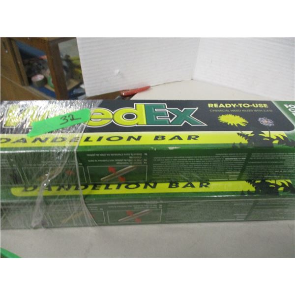 2 WEEDER BARS, 1 DANDELION STICK